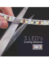 V-TAC LED Лента SMD2835 120 LEDs 24V IP20 3000K Двойно PCB 10м Ролка - 212622 - 5