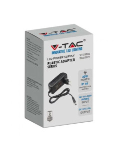V-TAC LED Захранване 30W 12V 2.5A Пластик IP44 - 2671 - Цена | LEDs4economy 2