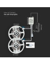 V-TAC LED Лента RGB Сет SMD5050 300LED 2 x 5м. Дистанционно + Адаптер - 2630 - 12