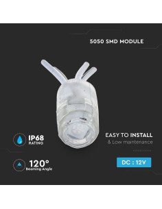V-TAC LED Модул 0.24W SMD2835 Син IP68 - 5139 - Цена | LEDs4economy 2