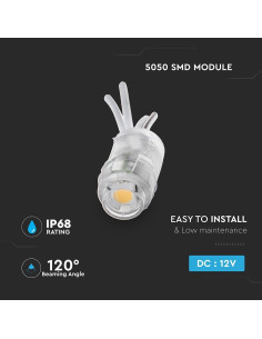 V-TAC LED Модул 0.24W SMD2835 Топло Бяла Светлина IP68 - 5135 - Цена | LEDs4economy 2