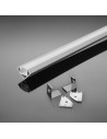 V-TAC Монтажен Kит С Дифузер За LED Лента Алуминиев Бял 2000 x 19 x 19mm - 3364