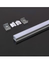 V-TAC Монтажен Kит С Дифузер За LED Лента Алуминиев Мат 2000 x 17.2 x 15.5mm - 3354