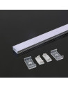 V-TAC Монтажен Kит С Дифузер За LED Лента Алуминиев Мат 2000 x 23.5 x 10mm - 3352