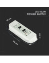 V-TAC 150W Захранване Plastic 12V IP67 5 год.Гаранция - 3250 - 4