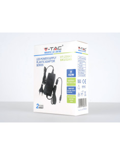 V-TAC LED Захранване 42W 12V 3.5A Пластик - 3249 - Цена | LEDs4economy 2