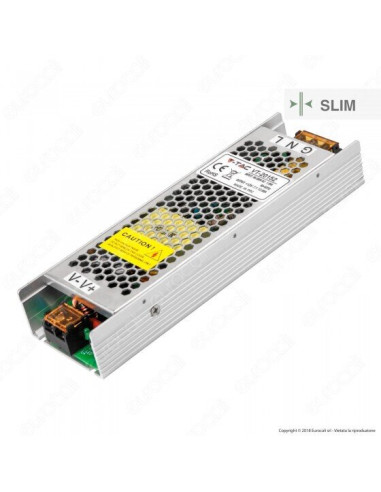 V-TAC LED Slim Захранване 150W 12V 12.5A Метал - 3244 | 