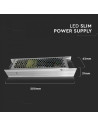 V-TAC LED Slim Захранване 150W 12V 12.5A Метал - 3244 - 5