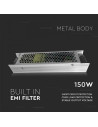 V-TAC LED Slim Захранване 150W 12V 12.5A Метал - 3244 - 7
