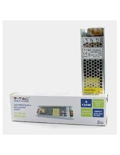V-TAC LED Slim Захранване 120W 12V 10A Метал - 3243 - Цена | LEDs4economy 2