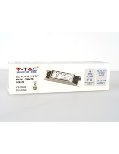 V-TAC Slim Захранване 25W 12V Метал IP20 - 3228 - Цена | LEDs4economy 2