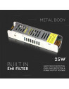 V-TAC Slim Захранване 25W 12V Метал IP20 - 3228 - 7