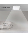 V-TAC 18W LED Плафон Квадрат Бяла Рамка 6400К IP44 - 76261 - 5