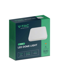 V-TAC 18W LED Плафон Квадрат Бяла Рамка 4000К IP44 - 76251 - Цена | LEDs4economy 2