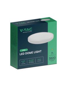 V-TAC 30W LED Плафон Кръг Бяла Рамка 4000К IP44 - 76221 - Цена | LEDs4economy 2