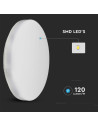 V-TAC 15W LED Плафон SAMSUNG Чип Frameless Кръг 3000 IP44 120/W - 2113889 - 4