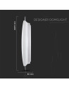 V-TAC 36W-72W-36W LED Дизайнерски Плафон Дистанционно Димиращ Ринг Ф670 - 2114951 - 5