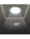 V-TAC 30W 60W30W LED Дизайнерски Плафон Дистанционно Сменяем Сп. Вълни - 2114611 - 9