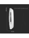 V-TAC 20W-40W-20W LED Дизайнерски Плафон Дистанционно Сменяем Сп. Вълни - 2114601 - 15