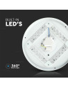 V-TAC 36W LED Плафон Мат Ф450 3000-6500 Сменяем Спектър - 217609 - 6