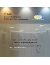 V-TAC 36W LED Плафон Мат Ф450 3000-6500 Сменяем Спектър - 217609 - 8