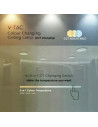 V-TAC 24W LED Плафон Мат Ф300 3000-6500 Сменяем Спектър - 217607 - 4