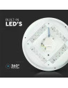 V-TAC 18W LED Плафон Мат Ф300 3000-6500 Сменяем Спектър - 217605 - 6