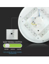 V-TAC 18W LED Плафон Мат Ф300 3000-6500 Сменяем Спектър - 217605 - 7
