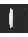 V-TAC 36W LED Плафон Звезди Ф450 3в1 Сменяем Спектър - 217608 - 3