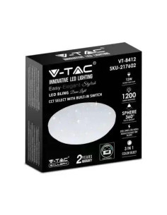 V-TAC 12W LED Плафон Звезди Ф300 3в1 Сменяем Спектър - 217602 2