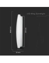V-TAC 12W LED Плафон Звезди Ф300 3в1 Сменяем Спектър - 217602 - 3