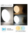 V-TAC 12W LED Плафон Звезди Ф300 3в1 Сменяем Спектър - 217602 - 10