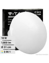 V-TAC 18W LED Плафон Звезди Ф300 3в1 Сменяем Спектър - 217604 - 11