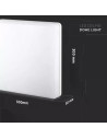 V-TAC 25W LED Плафон SAMSUNG Чип Frameless Квадрат 3000 IP44 100/W - 13959 - 3