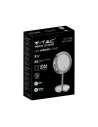V-TAC 3 LED Огледало Настолно 4 x AA Батерии Тяло Никел - 6629 - 2