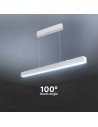 V-TAC 40W LED Linear Hanging Suspension Light : Up & Down System 3IN1 White Body - 10469 - 6