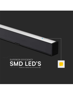 V-TAC 40W LED Linear Hanging Suspension Light : Up & Down System 3IN1 Black Body - 10468 - Цена | LEDs4economy 2