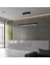 V-TAC 40W LED Linear Hanging Suspension Light : Up & Down System 3IN1 Black Body - 10468 - 4
