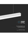 V-TAC 40W LED Линейно Тяло Бяло 4000K - 10138 - 2