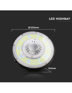 V-TAC LED Камбана 100W Meanwell Driver 4000K Димираща - 7655 - Цена | LEDs4economy 2