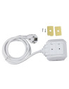V-TAC 4 Гнезден Комбиниран Разклонител + 2USB 3X1.5 1.4M Бял Куб - 8800