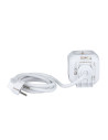 V-TAC 4 Гнезден Комбиниран Разклонител + 2USB 3X1.5 1.4M Бял Куб - 8800 - 7