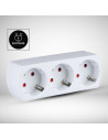 V-TAC 3 Щепсел Разклонител 10/16А 250V Бял - 8789 - 11