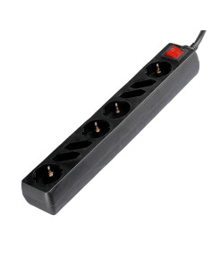 V-TAC 8 Гнезда Комбиниран Разклонител с Ключ Кабел 1.5м Черен - 8773 - Цена | LEDs4economy