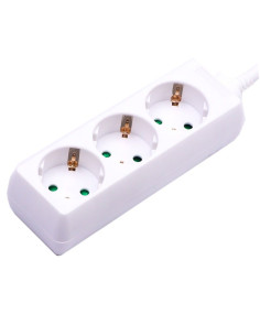 V-TAC 3 Гнезда Разклонител Кабел 3м Бял - 8755 - Цена | LEDs4economy 2