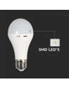 V-tac LED Крушка - 9W E27 A60 Пластик Аварийна 4000К 7010 - 6