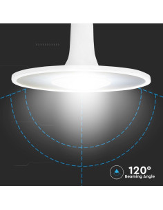 LED Крушка - SAMSUNG ЧИП 11W Акрилна UFO Пластик 4000К - Цена | LEDs4economy 2