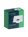 V-TAC GU10 Корпус Метал PC Бял Квадрат - 10297 - 2