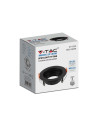 V-TAC GU10 Корпус Кръг Черен - 6659 - 5