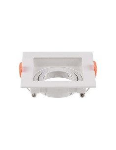 V-TAC GU10 Корпус Квадрат Бял - 6656 - Цена | LEDs4economy